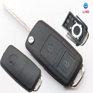 Cho Volkswagen <span class=keywords><strong>VW</strong></span> <span class=keywords><strong>Jetta</strong></span> Golf Passat Bọ Cánh Cứng Skoda ghế Polo B5 2 nút xe từ xa chính lật gấp vỏ chìa khóa trường hợp - Product Image 1