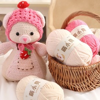 Fil chenille simple brin de 50 grammes en forme de crème glacée pour tricot manuel DIY