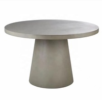 Table à manger en béton pour jardin, béton, personnalisé, pour l'intérieur et l'extérieur