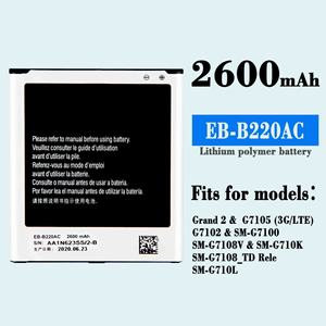 แผง EB-B220AC <span class=keywords><strong>แบ</strong></span><span class=keywords><strong>ต</strong></span>เตอรี่<span class=keywords><strong>โทรศัพท์</strong></span>มือถือ Samsung <span class=keywords><strong>Grand</strong></span> 2 G7105สำหรับชาร์จภายนอก - Product Image 2