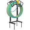 Garden Hose <b>Rack</b> 160 Ft Capacity Large Arc Frame Outdoor Water Pipe Holder Black Powder Coated - Product Image 5