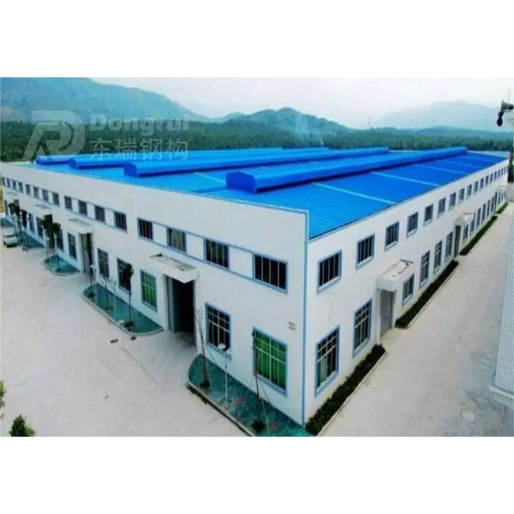 large span construction real estate prefabricated industrial buildings steel structure workshop for sale