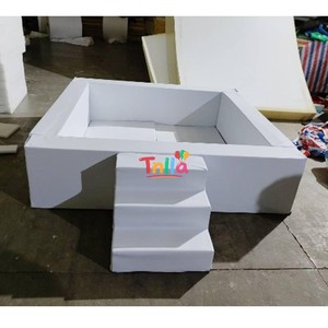 Petite fosse à balles blanche pour enfants adultes grande aire de jeux intérieure <span class=keywords><strong>XL</strong></span> location fosse à balles souple fête d'anniversaire location toboggan fosse à balles pour enfants - Product Image 4