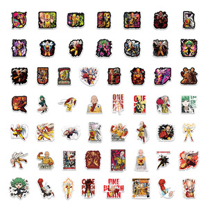 สติกเกอร์อนิเมะวันพัชนแมน 54 ชิ้น กันน้ำ ลายไซตามะ ทัตสึมากิ สำหรับติดรถยนต์ สมุด ขวดน้ำ สเก็ตบอร์ด ขายส่ง - Product Image 5