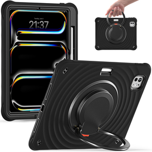 Funda de armadura giratoria para tableta de silicona PC 360 para iPad Mini 6 <span class=keywords><strong>Mini6</strong></span> A17pro, funda trasera con soporte para ranura para bolígrafo - Product Image 6