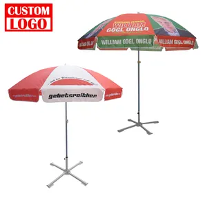로고 인쇄와 스탠드 사용자 정의 비치 우산 사용자 정의 비치 우산 사용자 정의