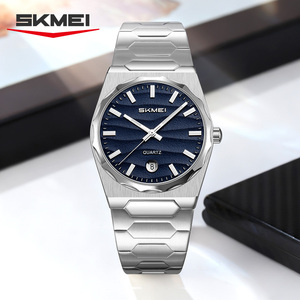 Montre à quartz de style minimaliste de marque personnalisée OEM pour hommes d'affaires, vente en gros, montres personnalisées en acier inoxydable, étanches, cadeaux - Product Image 4