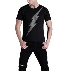 Camiseta Deportiva Casual de Punto para Hombre, Nueva Temporada, Personalizada, para Entrenamiento en Gimnasio, Manga Corta, Cuello Redondo, Corte Ajustado - Product Image 4