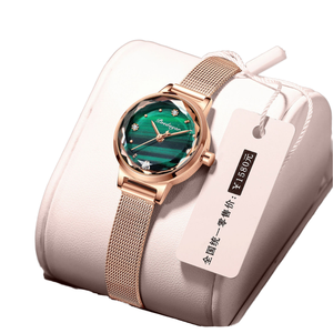 Reloj de cuarzo informal de lujo para mujer Poedagar, acero inoxidable de alta calidad, resistente al agua, luminoso, 32mm, esfera de diámetro, banda de moda - Product Image 1