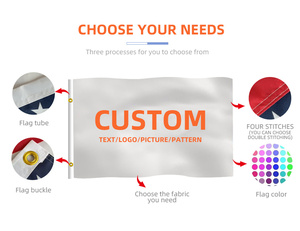 Bandiera Personalizzata USA 250° Anniversario 3x5ft in Poliestere con Occhielli, Design Durevole con Mappa dell'America per il Giorno dell'Indipendenza - Product Image 2