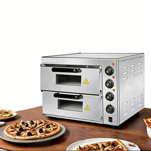Horno de Pizza Comercial de Acero Inoxidable en Oferta, con Control de Temperatura y Temporizador para Pizzería, Panadería, Restaurante y Cocina - Product Image 3