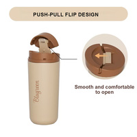 Mug de voyage isotherme en acier inoxydable à double paroi de 12 oz, très vendu, pour le bureau, isolation thermique de 12 à 24 heures