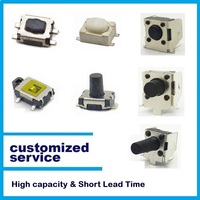 Interrupteur Tactile Électronique Carré à 4 Broches, Momentané, Durable, en Plastique, Acier Inoxydable, Laiton, pour Appareils Domestiques - Vente en Gros Usine