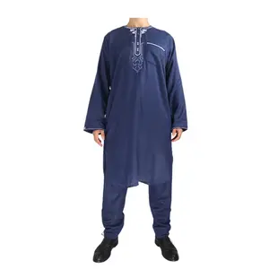 China Wholesale India & Pakistan Clothing Muslim Daily Men Thobes With Pant