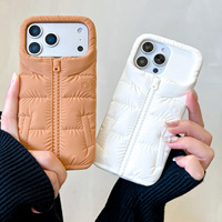 Casing Silikon Beruang 3D Kartun Anti-Sidik Jari untuk Ponsel 14/14 Plus/13/13 Pro Max/17/16/15 Pro Max Tahan Banting
