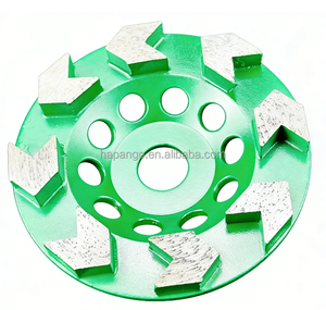 Discos de Desbaste de Diamante con Unión Metálica de 5 Pulgadas (125 mm), Tipo Flecha Turbo, 30 #   Grano para Granito/Mármol/Hormigón/Suelo Marca PANGO - Product Image 1