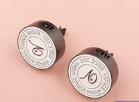 Diffuseur d'aromathérapie magnétique personnalisé en alliage de zinc pour grille d'aération de voiture, parfum longue durée pour la décoration automobile