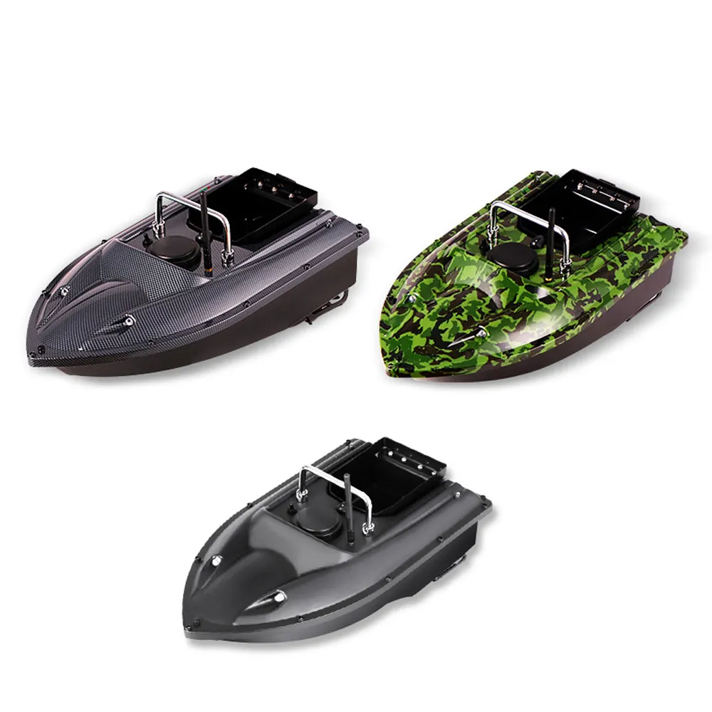 釣り餌ボートRCボート、リモートコントロール魚群探知機1.5kg、プールと湖の釣り用のダブルモーターボート