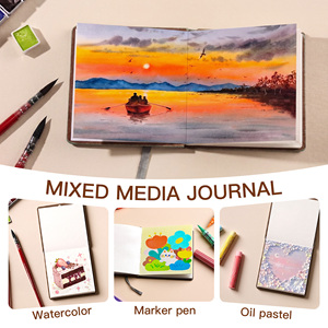 Carnet de croquis en cuir de la série vintage populaire <span class=keywords><strong>Paul</strong></span> Rubens, 300 g/m², sans acide, pressé à chaud et à froid, fournitures artistiques - Product Image 4