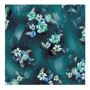 Polyester Stretch Glanzend Spandex Zacht Satijn Custom Digitale Print Voor Kleding Trouwjurk Dame Jas Rok Met Bloemen Stof