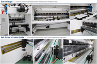 Presse plieuse hydraulique CNC à barre de torsion entièrement automatique 200 tonnes 4000 mm WC67K de type simple pour tôles métalliques JINDAJIN CE, vente directe usine