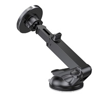 Support de téléphone magnétique portable Techancy TM09159 en ABS de haute qualité, réglable en hauteur, pour tableau de bord de voiture, avec fonction de charge, durable