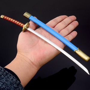 Espada de Juguete de Aleación de Zinc de 26 cm y 55 g de <span class=keywords><strong>Unohana</strong></span> Retsu Mina Zuki del Anime Japonés BLEACH, Artesanía Metálica, Pequeño Obsequio, Mini Katana - Product Image 4
