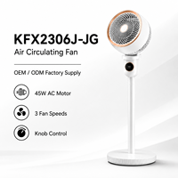 Ventilateur électrique sur pied avec écran LCD numérique, fil plastique minimaliste, directement du fabricant, idéal pour les hôtels et le camping en extérieur