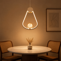 Luminaire suspendu LED moderne à tête unique JACKSUN, hauteur réglable, pour villa et hall, garantie de 2 ans