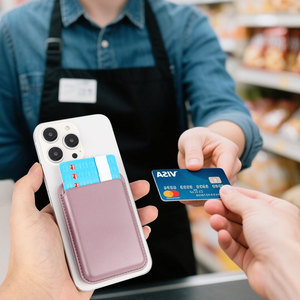 Индивидуальные дамы Магнитный Pu кожаный бумажник минималистский зажим для карт для iphone 12/13/14/15/16 - Product Image 6