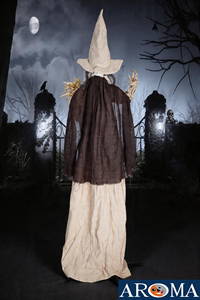 74.8'' Handheld <strong>Wand</strong> Standing Animated <strong>Witch</strong> Halloween Talking &amp; Moving Decor with Hat - Product Image 2