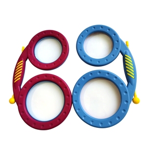 Wholesale Glasses Shape Hand <b>Drum</b> with Built-in Mallet For Kids Early Music Rhythm Teaching - Product Image 1
