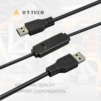 Câble de copie de données USB 3.0 DYTECH 27A7 personnalisé, câble d'extension PC-PC avec blindage double tressé et partage clavier/souris