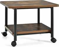 Support de rangement pour imprimante moderne et simple à 2 niveaux, portable et polyvalent pour bureau à domicile