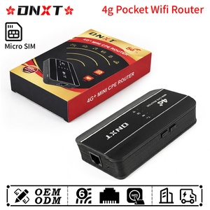 Router WiFi Portátil DNXT WiFi6 300Mbps 4G con WPS, Batería de 3000mAh, WiFi de Bolsillo con Tarjeta SIM, WAN/LAN, Cat4, para Uso en Fiestas - Product Image 1