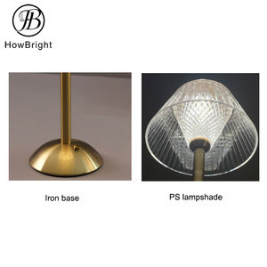 2026 NOVIDADE: Luminária de Mesa Portátil Sem Fio com Controle por Toque LED, Recarregável, Regulável, Dourada - Product Image 3