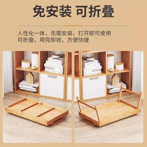 Bilu Folding Table Bamboo Multi Functional Bedside <b>Desk</b> For Laptop Breakfast <b>Study</b> Use - Product Image 2