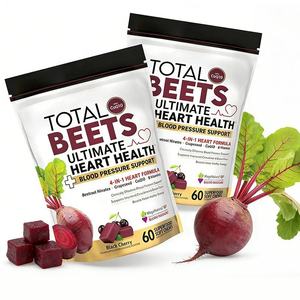 OEM <span class=keywords><strong>Total</strong></span> Beets Ultimate Heart Health, Suplemento de Apoyo para la Salud del Corazón, Masticables Blandos con Nitratos de Raíz de Remolacha y CoQ10, 60 Unidades - Product Image 6