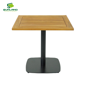 Offre Spéciale : Base de Table Moderne en Fer avec Pieds Réglables, Plateau Carré Moulé Écologique <span class=keywords><strong>et</strong></span> Durable, Pieds en Forme de <span class=keywords><strong>Ventre</strong></span> de Cheval pour Restaurant - Product Image 3
