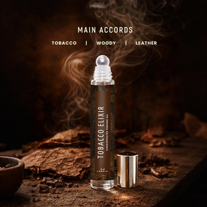 Perfume en Roll-on Elixir de Tabaco Concentrado de Larga Duración Premium para Oficina y Citas, Aceite Perfumado para <span class=keywords><strong>Hombre</strong></span> con Aroma a Tabaco, Cuero y Madera - Product Image 2
