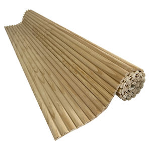 In <span class=keywords><strong>rovere</strong></span> <span class=keywords><strong>massello</strong></span> sottile rotondo scanalato parete di pannelli 3D decorazione della parete interna con il vero legno strisciò - Product Image 2