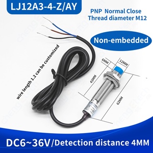 Nhà Máy bán hàng trực tiếp LJ12A3-4-Z/AY PNP đóng bình thường 300mA cảm ứng gần cảm biến phát hiện chuyển đổi - Product Image 6