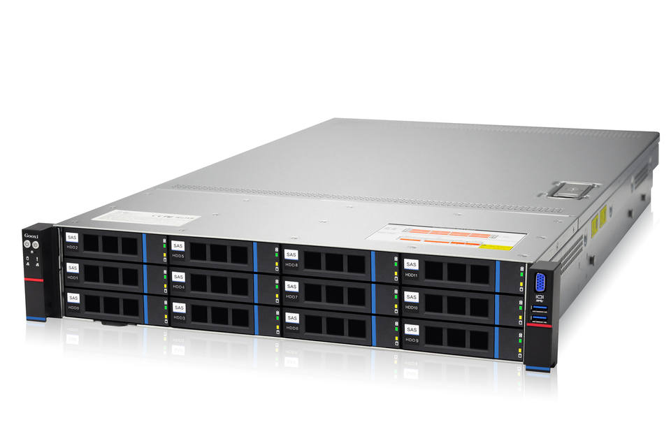 Two 7003 Processors 2u Rack Server Gooxi ASR201-D12R-NV AMD EPYC 7003 Series CPU 64GB DDR4 ...