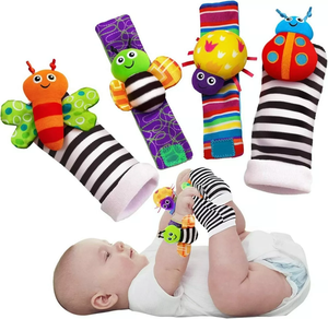 Ensemble de chaussettes de poignet et de détecteur de pied pour bébé, jouets parfaits pour les nouveau-nés de 0 à 12 mois, garçons et filles comme cadeaux de <span class=keywords><strong>Baby</strong></span> Shower - Product Image 4
