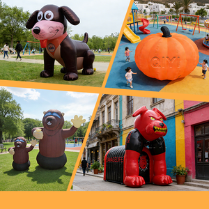 Arche gonflable personnalisée en forme de chien de dessin animé pour la décoration d'événements - Utilisation publicitaire imperméable - Product Image 6