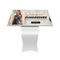 Venta caliente Soporte de piso Kiosco interactivo Sistema Android Pantalla horizontal Información interactiva Monitor de pantalla táctil Quiosco
