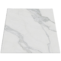 Losa de Porcelana Blanca Moderna de 1200x1200 mm, Superficie Esmaltada, Piedra Sinterizada para Paredes Interiores y Pisos de Villas