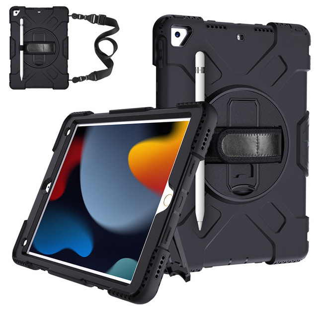 [ for ipad 10.2 case ] Shocokproof Rugged Tablet Case for iPad 10.2 Inch case Cover for ipad 9 Gen 10.2