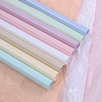 Papel de pera nacarado plisado grueso coreano para papel de regalo de flores papel de regalo de pastel forrado impermeable brillante