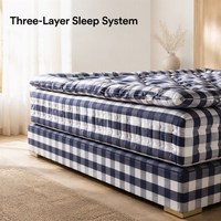 Matelas en laine de crin de cheval bleu saphir, fabriqué à la main, extra doux, respirant, enroulable, pour usage domestique